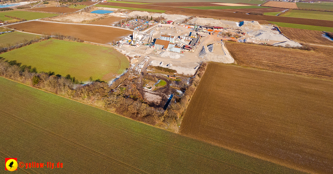 07.02.2023 - Luftbilder von dem Quetschwerk in Gronsdorf bei Haar